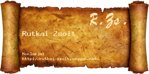 Rutkai Zsolt névjegykártya